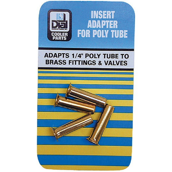 Dial 1/4 In. Poly Tube Insert Adapter (4-Pack)