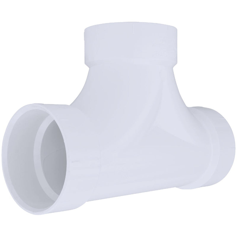 Charlotte Pipe 4 In. Schedule 40 DWV 2-Way PVC Cleanout Tee