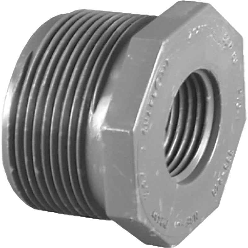Charlotte Pipe 1-1/4 In. MPT x 1 In. FPT Schedule 80 Reducing PVC Bushing