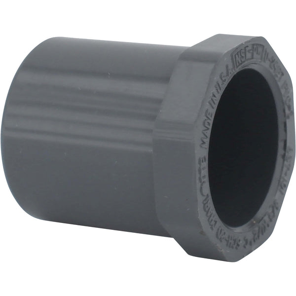 Charlotte Pipe 3/4 In. Spigot x 1/2 In. Slip Schedule 80 PVC Bushing