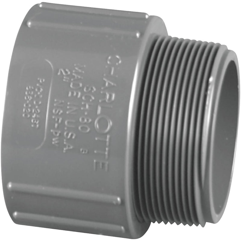 Charlotte Pipe 2 In. Schedule 80 Male PVC Adapter