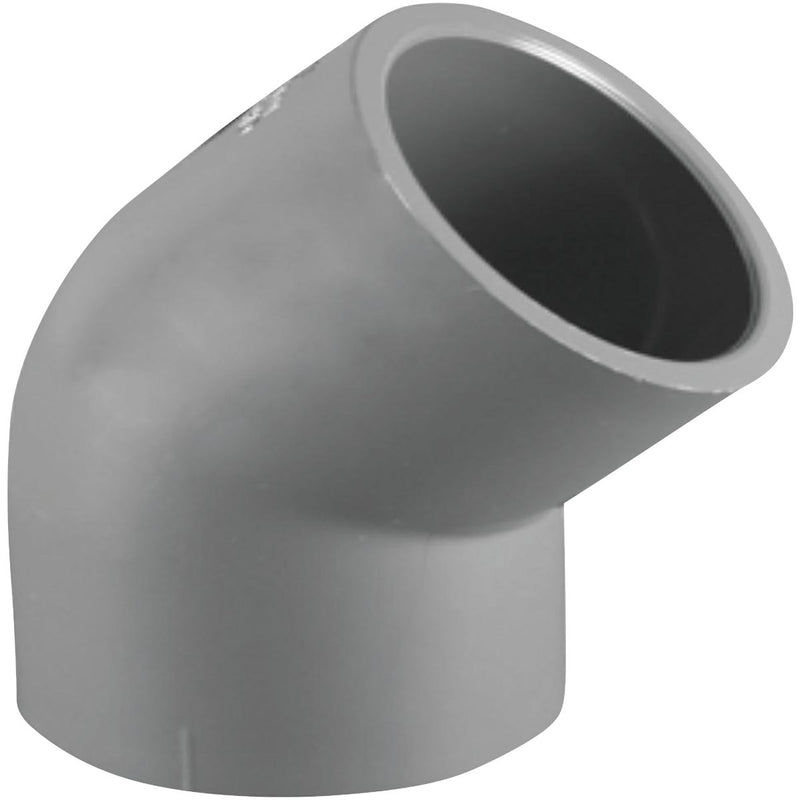 Charlotte Pipe 1 In. Slip x Slip Schedule 80 45 Deg. PVC Elbow (1/8 Bend)