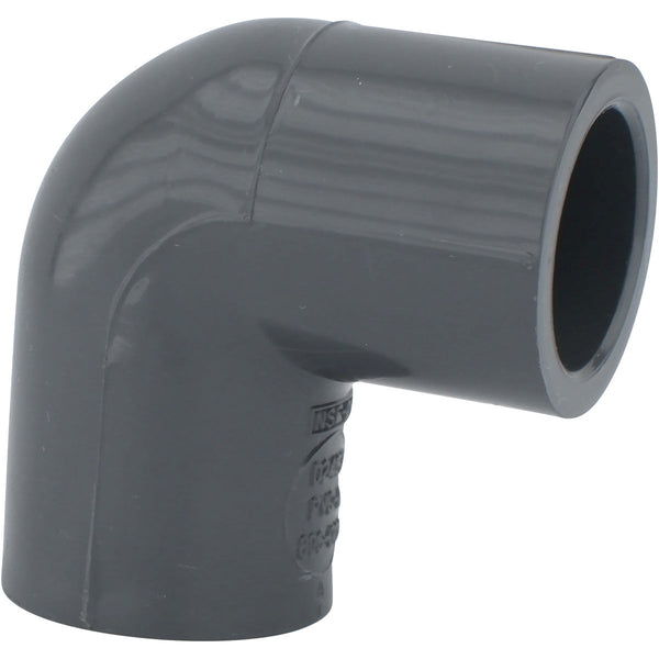 Charlotte Pipe 1/2 In. Slip x Slip Schedule 80 90 Deg. PVC Elbow (1/4 Bend)