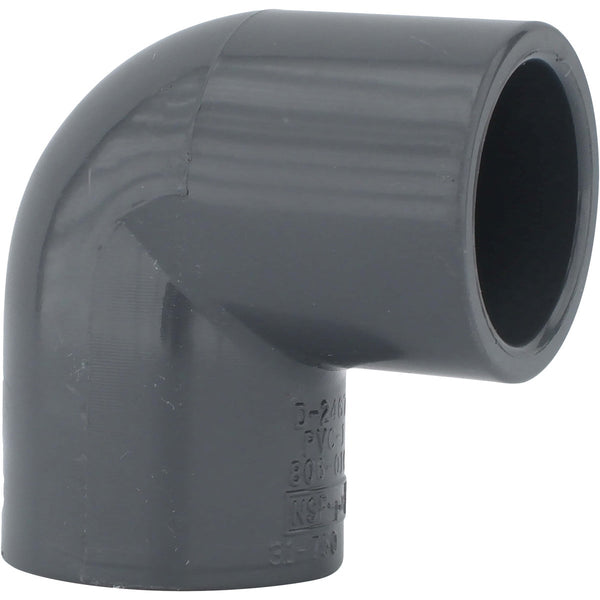 Charlotte Pipe 1-1/2 In. Slip x Slip Schedule 80 90 Deg. PVC Elbow (1/4 Bend)