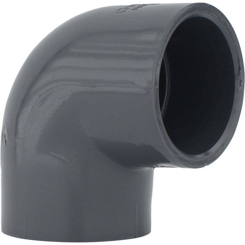 Charlotte Pipe 2 In. Slip x Slip Schedule 80 90 Deg. PVC Elbow (1/4 Bend)