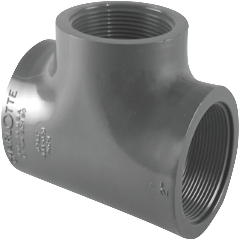 Charlotte Pipe 2 In. FIP Schedule 80 PVC Tee