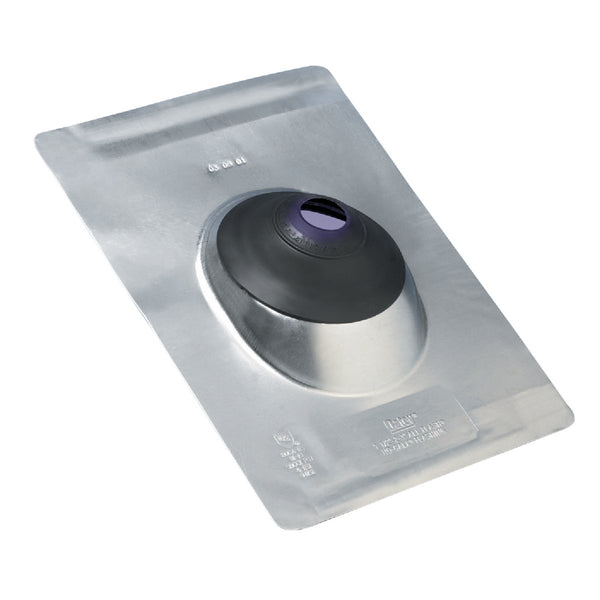 Oatey No-Calk 1-1/4 In. to 1-1/2 In. Aluminum Roof Pipe Flashing