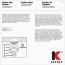 Keeney Work Horse 3-1/2 In. to 4 In. Black Stainless Steel Strainer