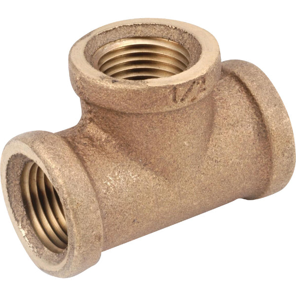 Anderson Metals 3/8 In. Red Brass Threaded Tee