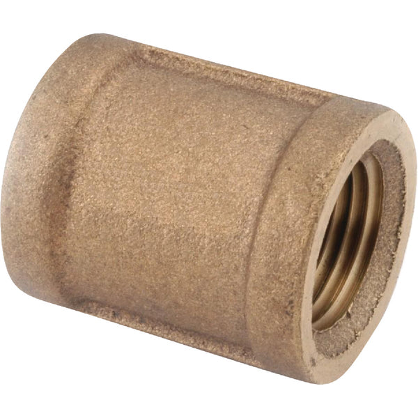 Anderson Metals 1/4 In. Threaded Red Brass Coupling