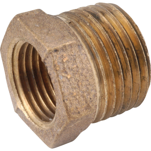 Anderson Metals 1/2 In. MPT x 1/4 In. FPT Red Brass Hex Reducing Bushing