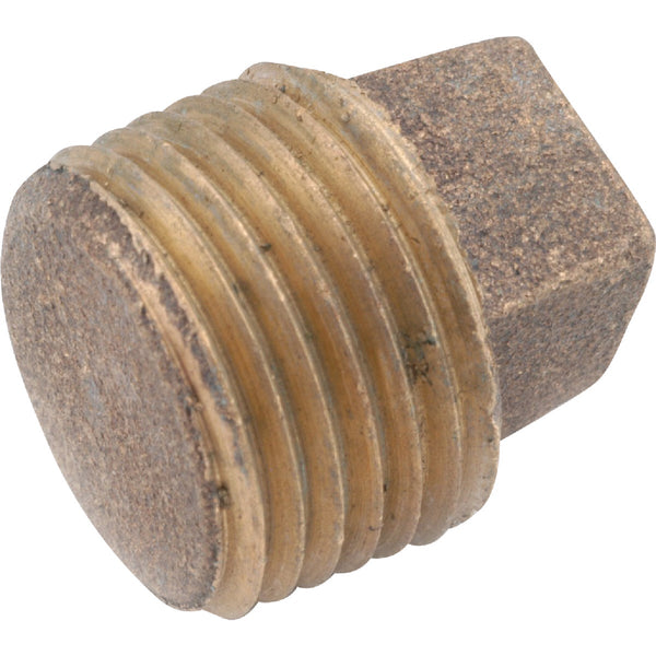 Anderson Metals 3/8 In. Red Brass Threaded Cored Pipe Plug