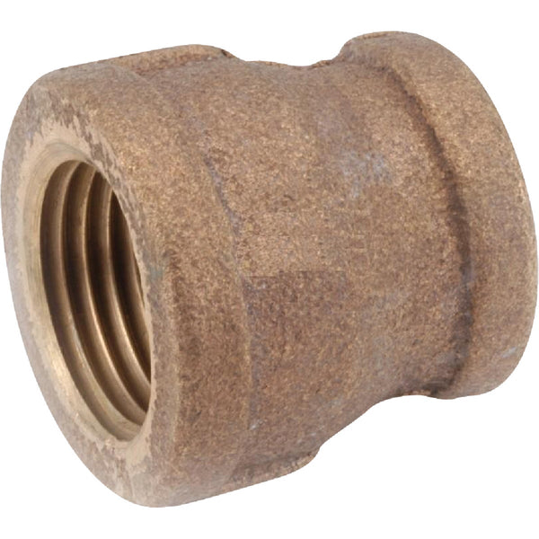 Anderson Metals 3/8 In. x 1/4 In. Threaded Reducing Brass Coupling