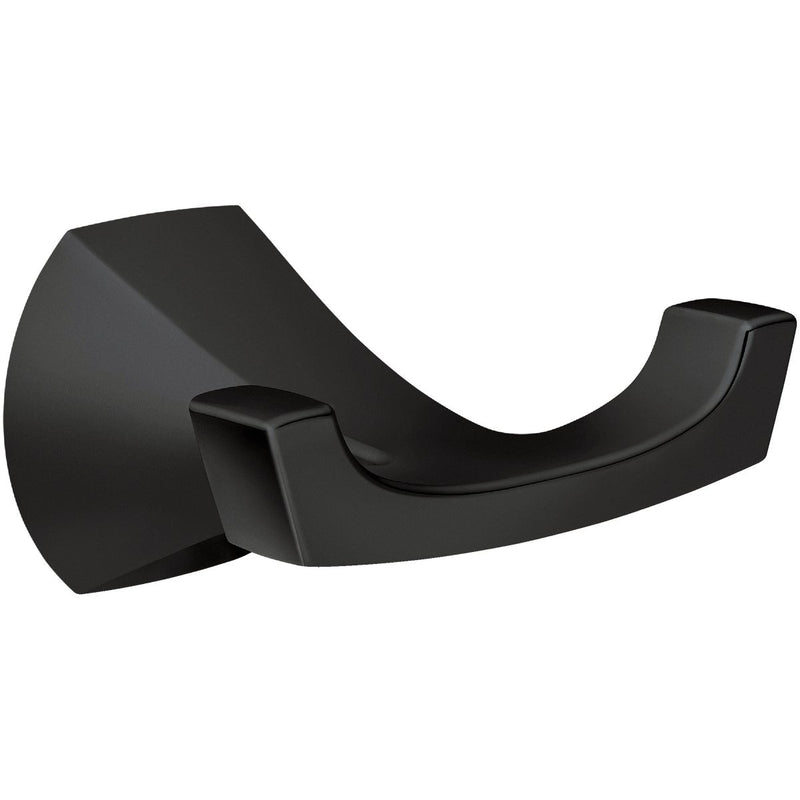 Moen Lindor Double Robe Hook, Matte Black