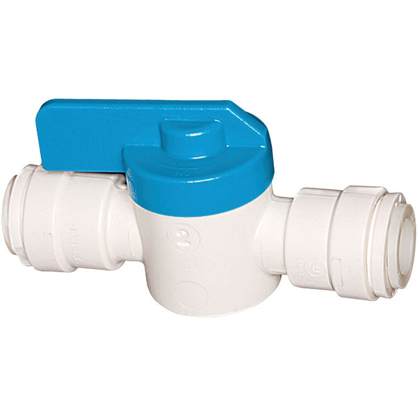 Watts 1/4 In. OD X 1/4 In. QC Plastic Plastic Push Valve