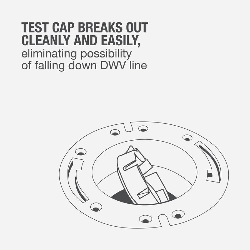 Oatey 3 In. Schedule 40 DWV Level-Fit PVC Closet Flange