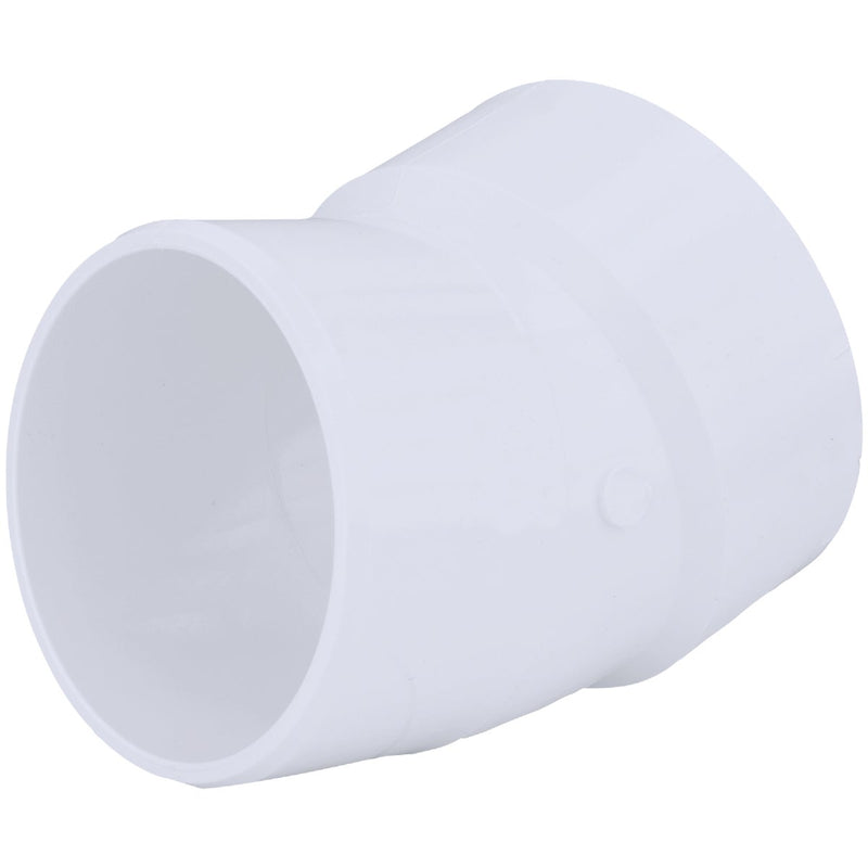 Charlotte Pipe 4 In. Schedule 40 22-1/2 Deg. DWV PVC Street Elbow (1/16 Bend)