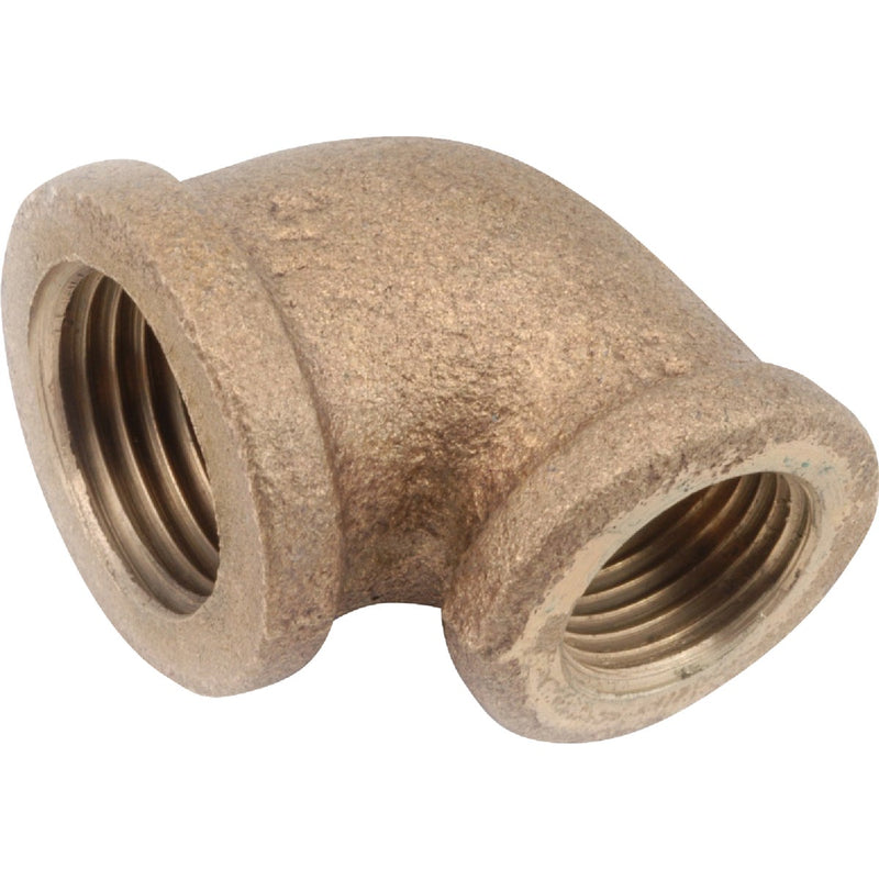 Anderson Metals 1/2 In. x 3/8 In. 90 Deg. Red Brass Elbow (1/4 Bend)