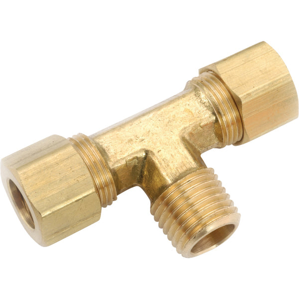 Anderson Metals 1/2 In. C x 1/ In. MPT Compression Brass Tee