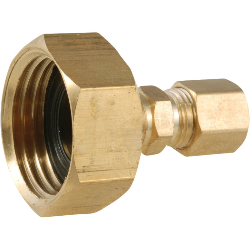 Anderson Metals 1/4 In. OD x 3/4 In. FHT Brass Ice Maker Compression Union