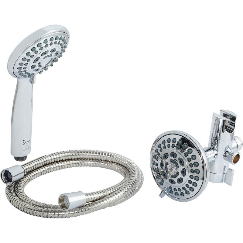 Home Impressions 5-Spray 1.75 GPM Combo Handheld Shower Head, Chrome