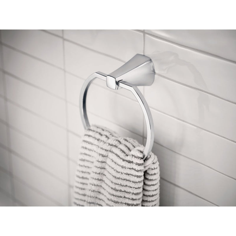 Moen Lindor Towel Ring, Chrome