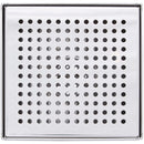 B&K 4 In. Square Shower Drain Zero Pattern Brushed Nickle