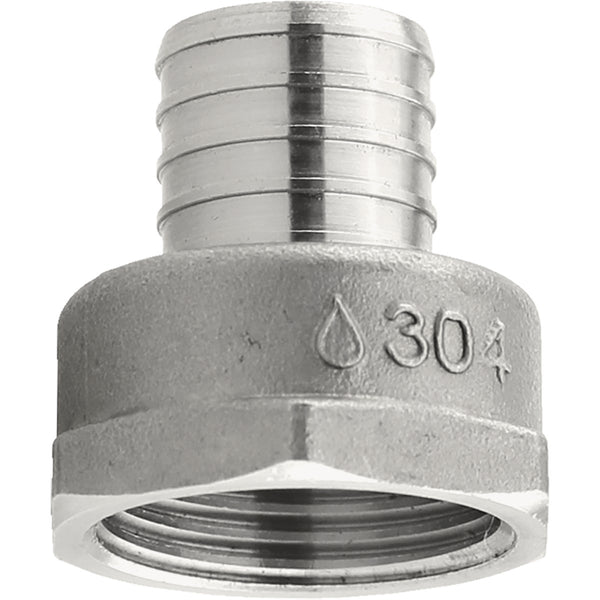 Plumbeez 1 In. x 1 In. FPT Stainless Steel PEX Adapter