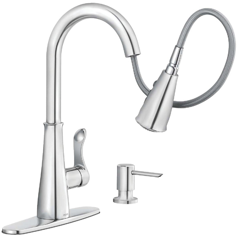 Moen Hadley 1-Handle Pull-Down Kitchen Faucet, Chrome