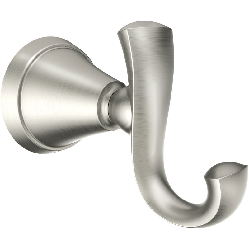 Moen Tiffin Single Robe Hook, Brushed Nickel