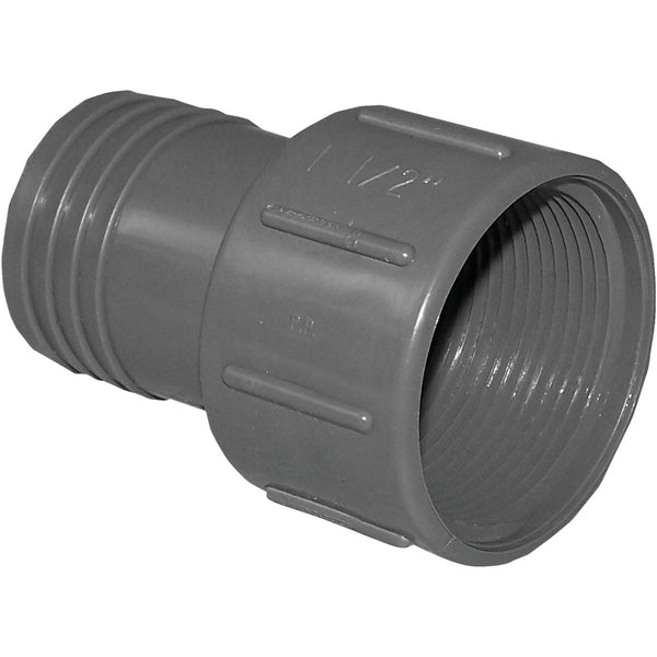 Boshart 1-1/2 In. FPT x 1-1/2 In. Insert Polypropylene Hose Adapter