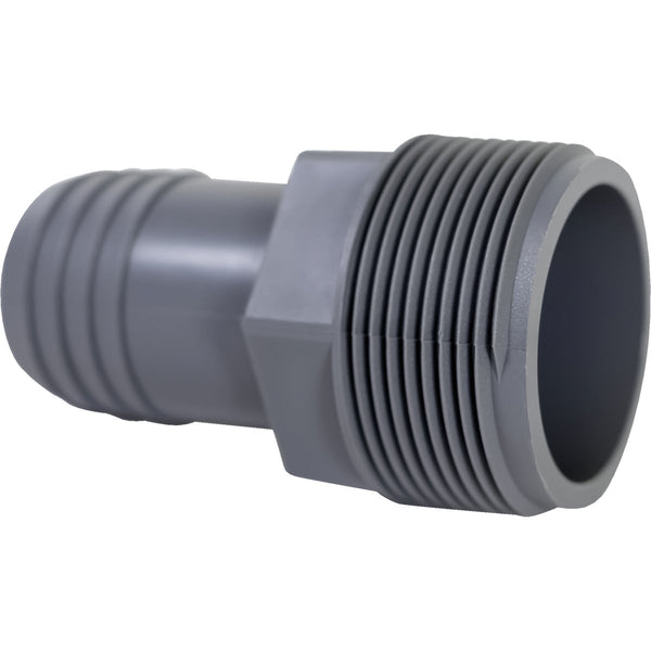 Boshart 1-1/2 In. MPT x 1-1/4 In. Insert Reducing Polypropylene Hose Adapter