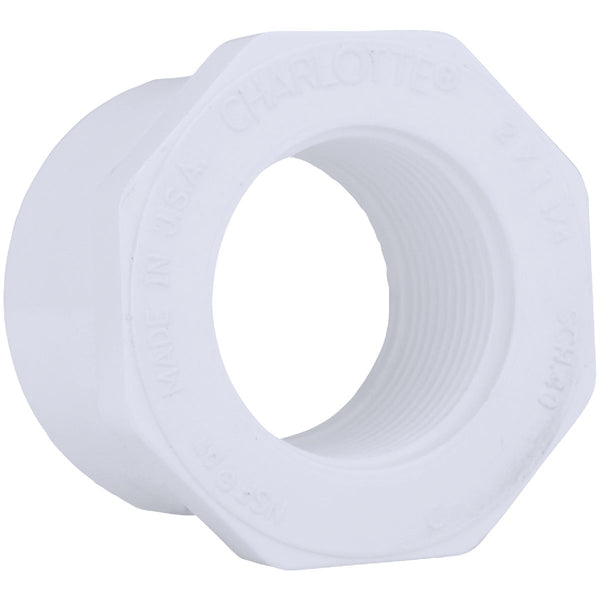 Charlotte Pipe 2 In. SPG x 1-1/4 In. FPT Schedule 40 PVC Bushing