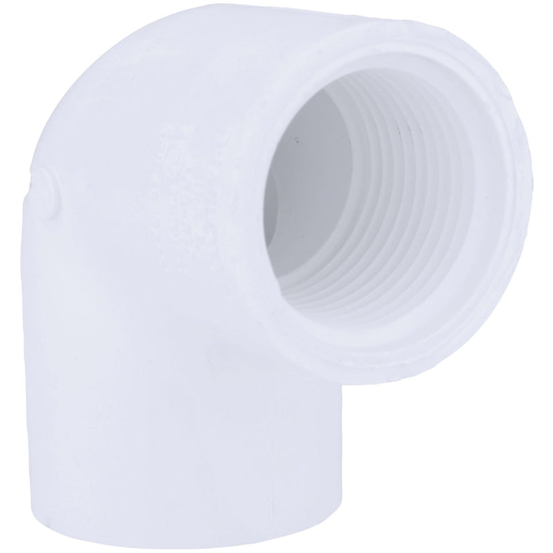 Charlotte Pipe 1 In. Female x Female Schedule 40 90 Deg. PVC Elbow (1/4 Bend)