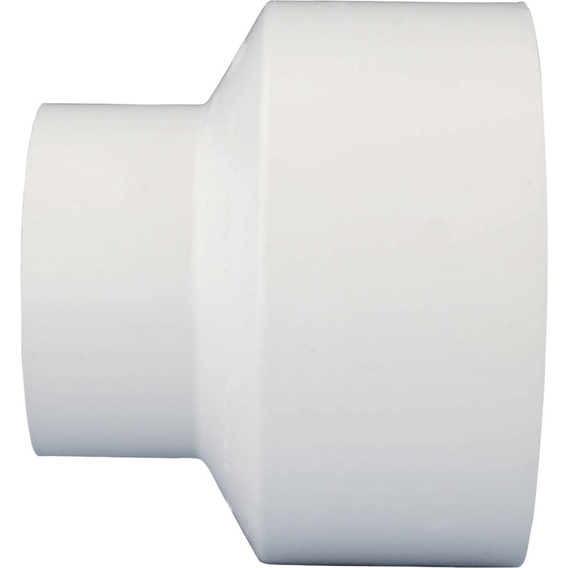 Charlotte Pipe 4 In. Hub x 2 In. Hub Schedule 40 DWV Reducing PVC Coupling