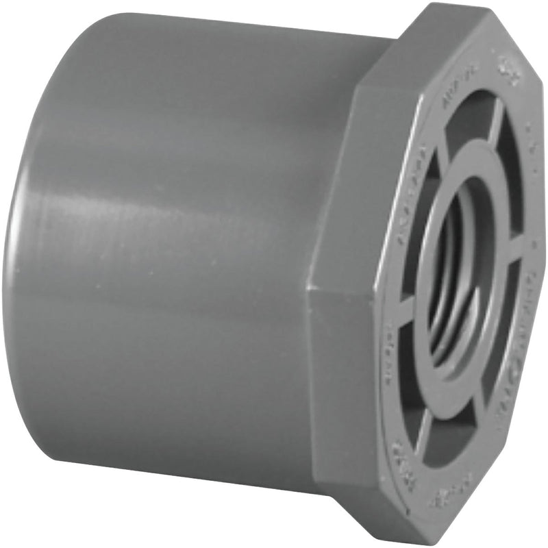 Charlotte Pipe 1-1/2 In. Spigot x 3/4 In. FIP Schedule 80 Reducing PVC Bushing