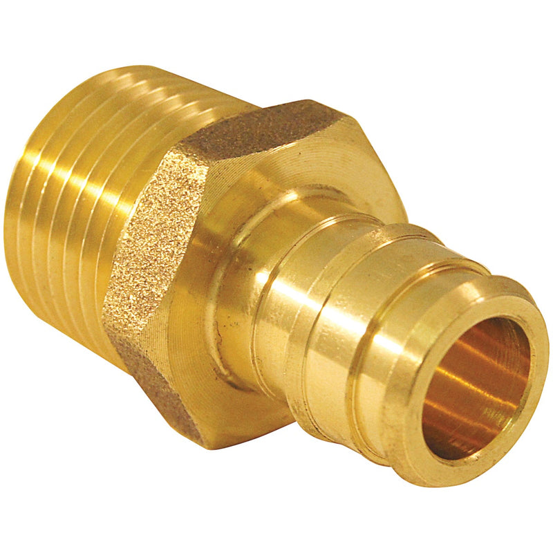 Apollo Retail 1/2 In. Brass Barb x 1/2 In. MNPT Male PEX-A Adapter