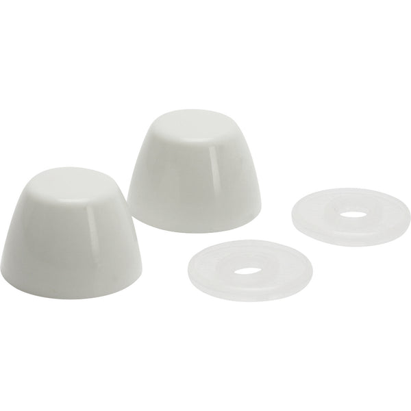 Fluidmaster White Plastic Snap-On Toilet Bolt Caps (2-Pack)