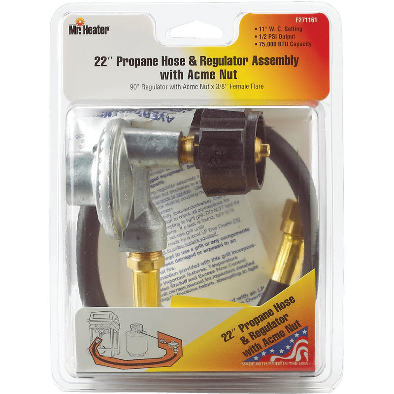 MR. HEATER 22 In. x 3/8 In. Female Hose & Regulator Kit