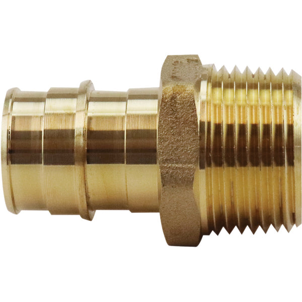 Apollo Retail 3/4 In. Brass Barb x 3/4 In. MNPT Male PEX-A Adapter