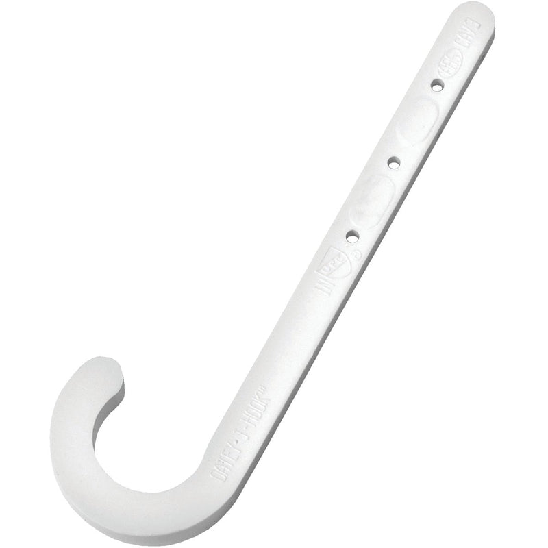 Oatey 1 In. x 4 In. ABS J-Hook Pipe Hook (4-Pack)