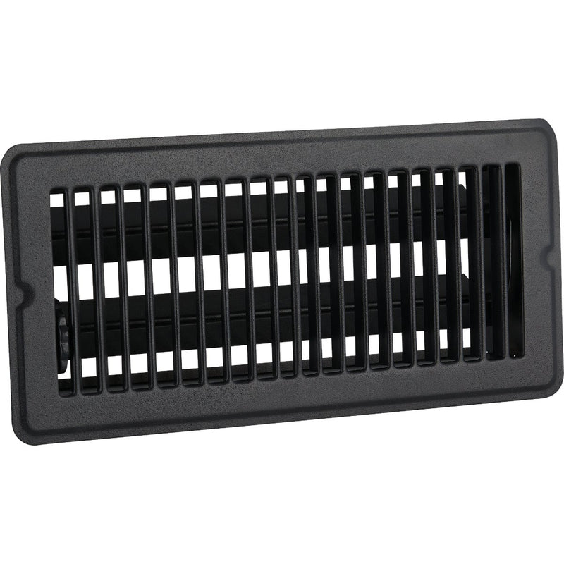 Home Impressions 4 In. x 10 In. Matte Black Steel Floor Register