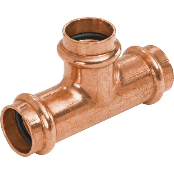 NIBCO 3/4 In. x 1/2 In. x 3/4 In. PxPxP Press Copper Tee