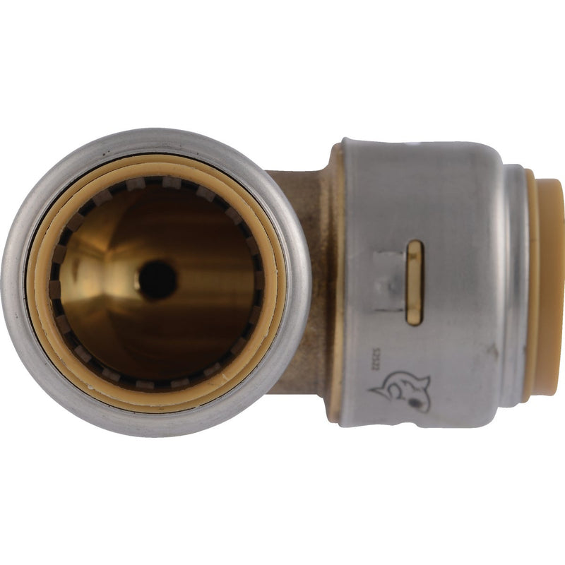 SharkBite 3/4 In x 3/4 In. 90 Deg. Push-to-Connect Brass Elbow with Drain