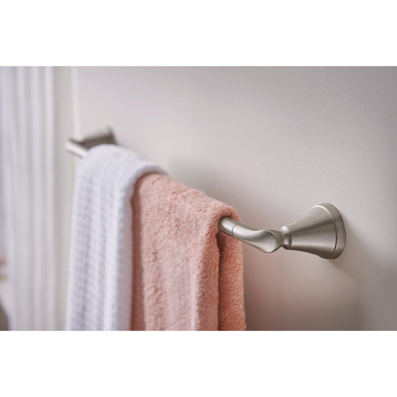 Moen Tiffin 24 In. Towel Bar, Brushed Nickel