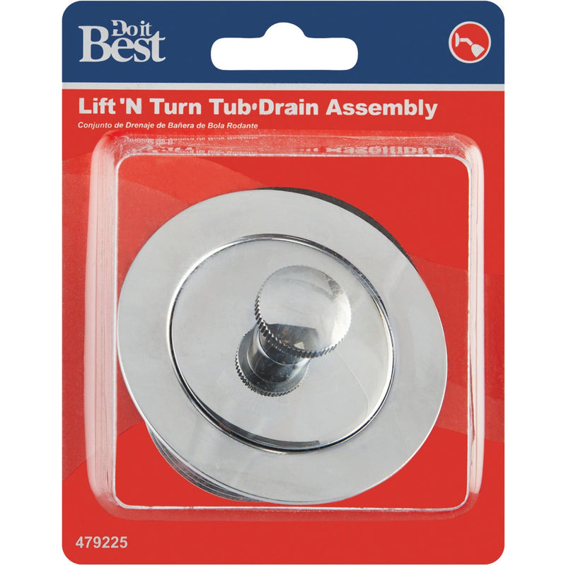 Do it 1-7/8 In. to 2-1/4 In. Lift and Lock Bathtub Drain Stopper with Chrome Finish