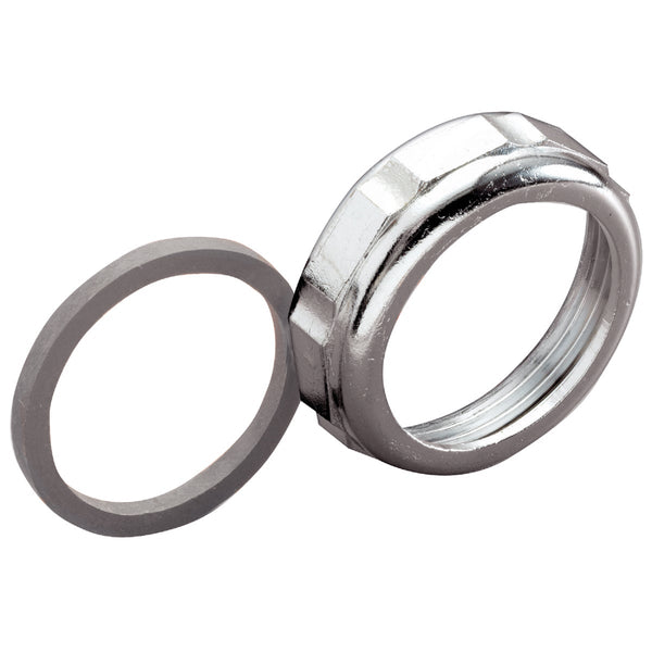 Do it Best 1-1/2 In. x 1-1/4 In. Chrome Zinc Slip Joint Nut and Washer
