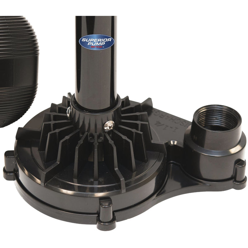 Superior Pump 1/3 HP Thermoplastic Pedestal Sump Pump