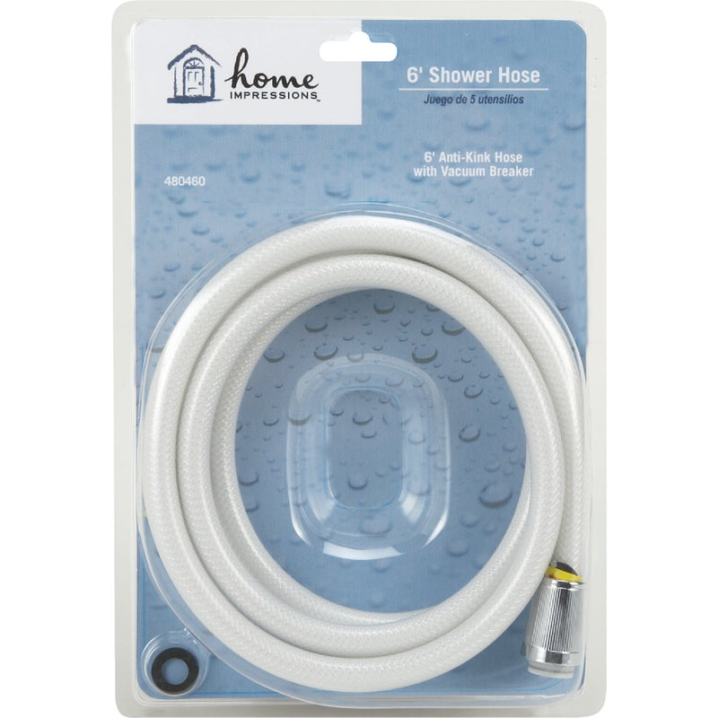 Home Impressions White 72 In. Shower Hose