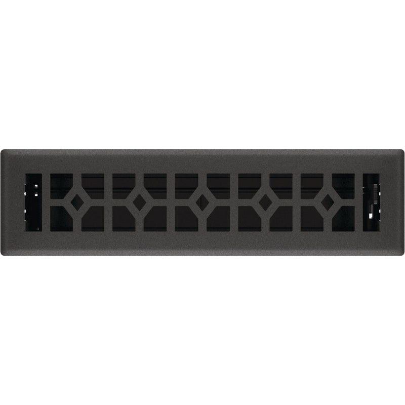 Imperial Templar 2-1/2 In. x 12 In. Black Iron Steel Floor Register